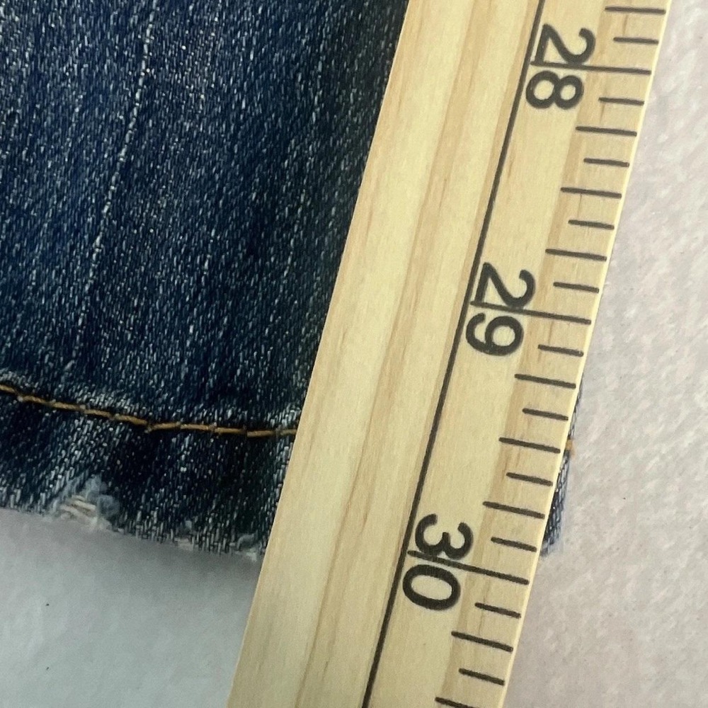 Levi's 559 Men's 34x34 Blue Straight Leg Jeans Dark Wash Vintage Look Excellent - Picture 11 of 13